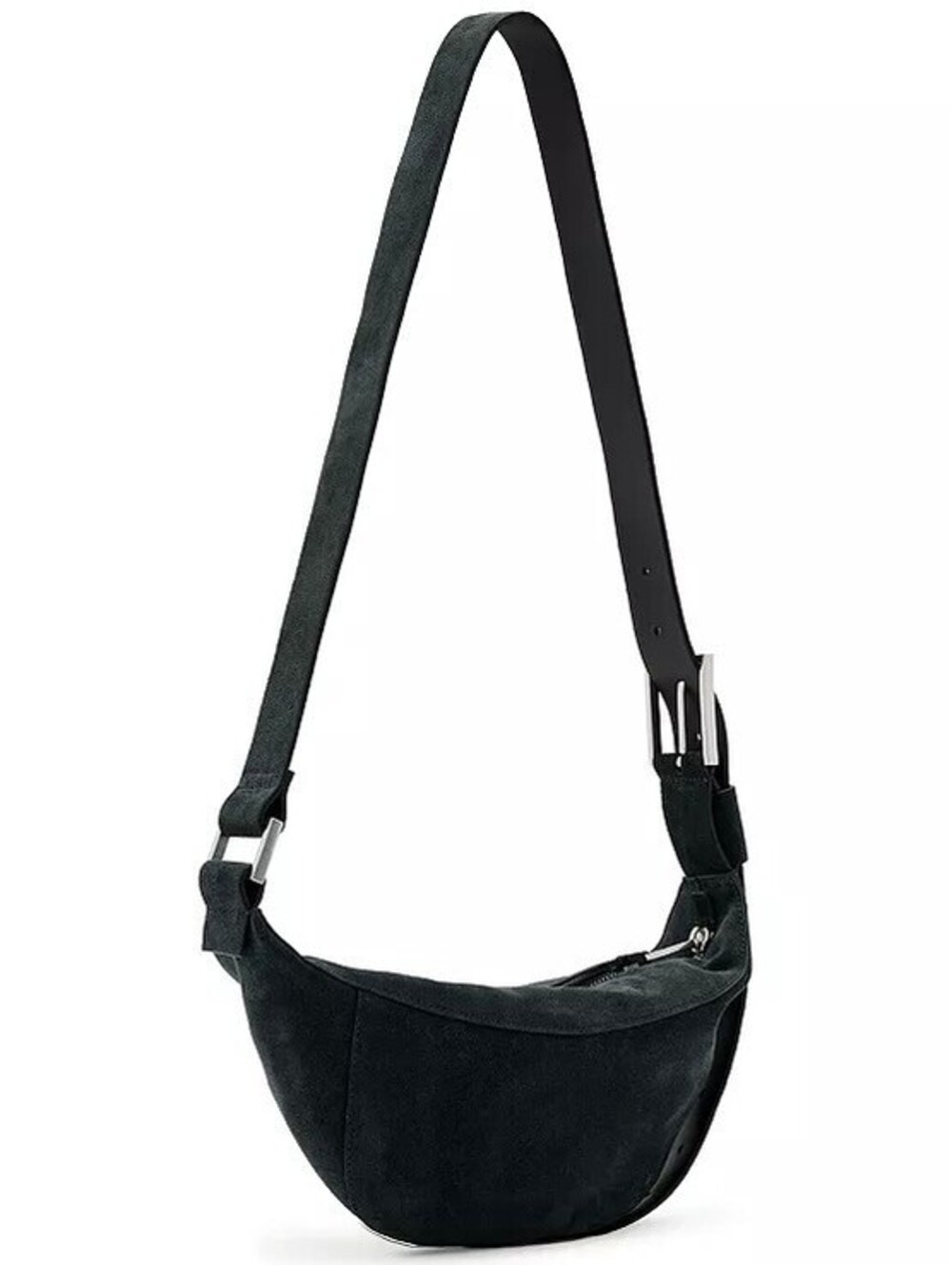 AllSaints Luna Suede Crossbody Bag NWT Ink Blue
